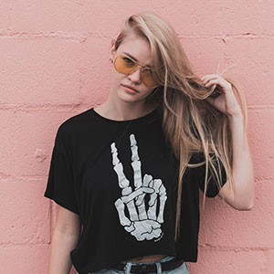 Printed Tshirt White Color